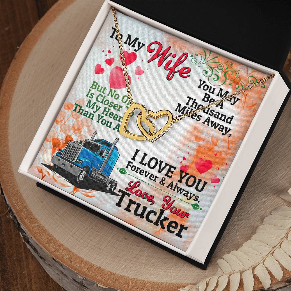 Trucker'S Wife - Interlocking Heart Necklace Interlocking Hearts Necklace