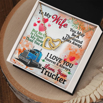 Trucker'S Wife - Interlocking Heart Necklace Interlocking Hearts Necklace