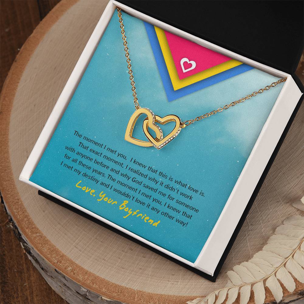 Interlocking Hearts - Moment Necklace For Gf Interlocking Hearts Necklace