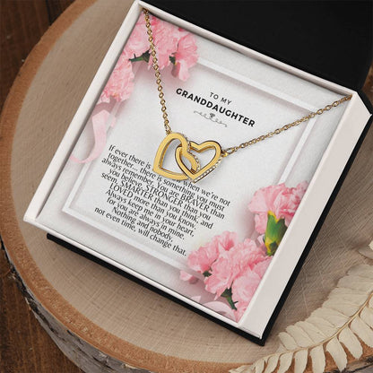 Interlocking Hearts - To Granddaughter Interlocking Hearts Necklace