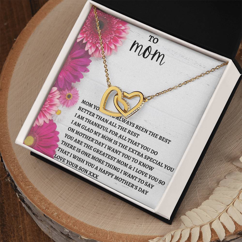 Limited Mothers Day Stock Interlocking Hearts Necklace