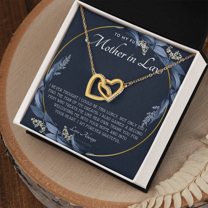 Future Mother In Law Gift Mom In Law Jewelry Mother'S Day Gift For Mother-In-Law Gift For Mother In Law Mother-In-Law Necklace Interlocking Hearts Necklace