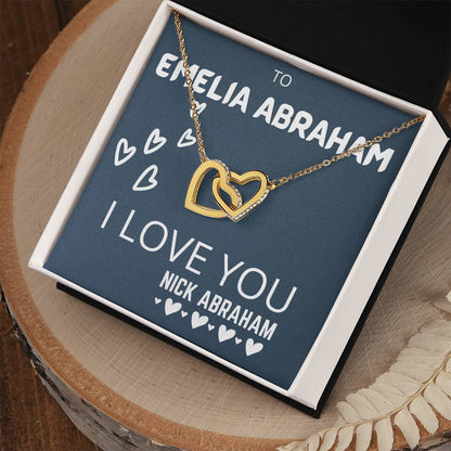 Interlocked Necklace Interlocking Hearts Necklace