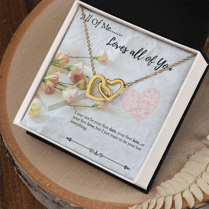 Gift For Significant Other - Gift For Wife - Gift For Girlfriend Interlocking Hearts Necklace