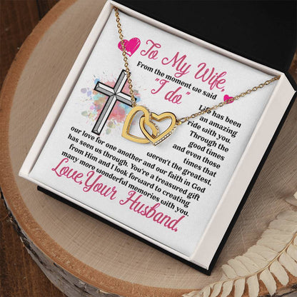 Gift For Wife - Interlocking Heart Necklace Interlocking Hearts Necklace