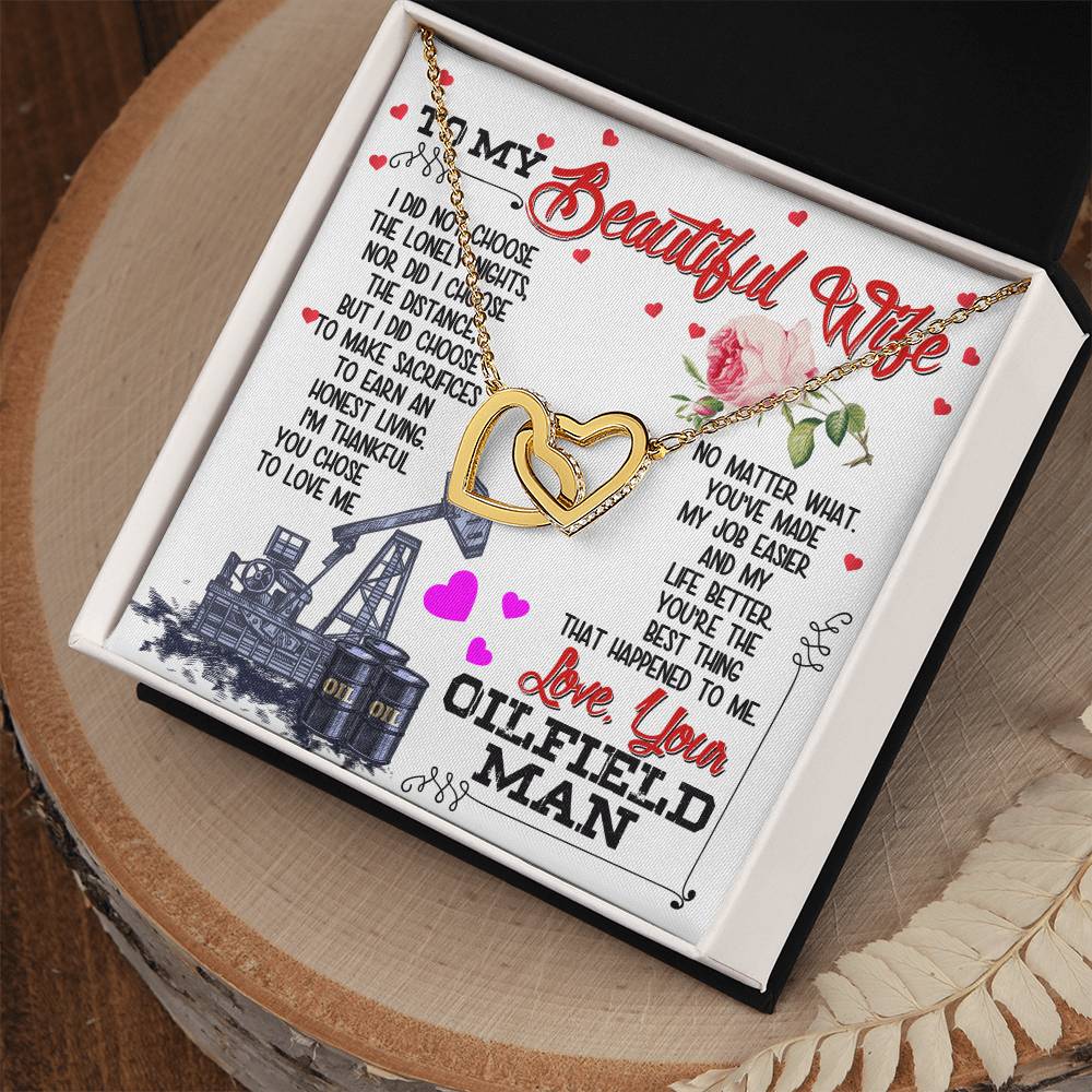 Oilfield Man'S Wife - Interlocking Heart Necklace Interlocking Hearts Necklace