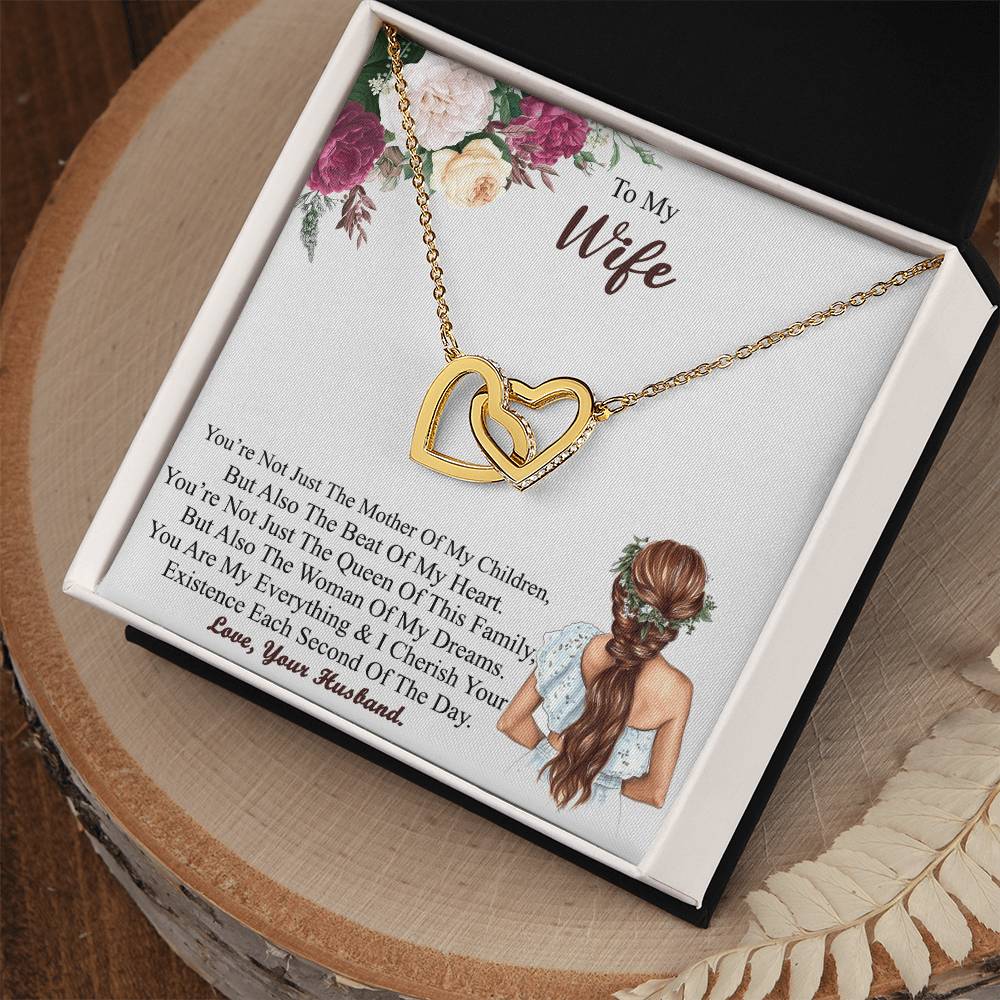 Gift For Wife Wife - Necklace Interlocking Hearts Necklace