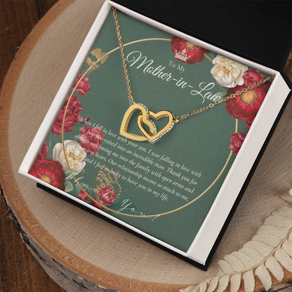 Mother In Law Gift Mom In Law Jewelry Mother'S Day Gift For Mother-In-Law Gift For Mother In Law Mother-In-Law Necklace Interlocking Hearts Necklace