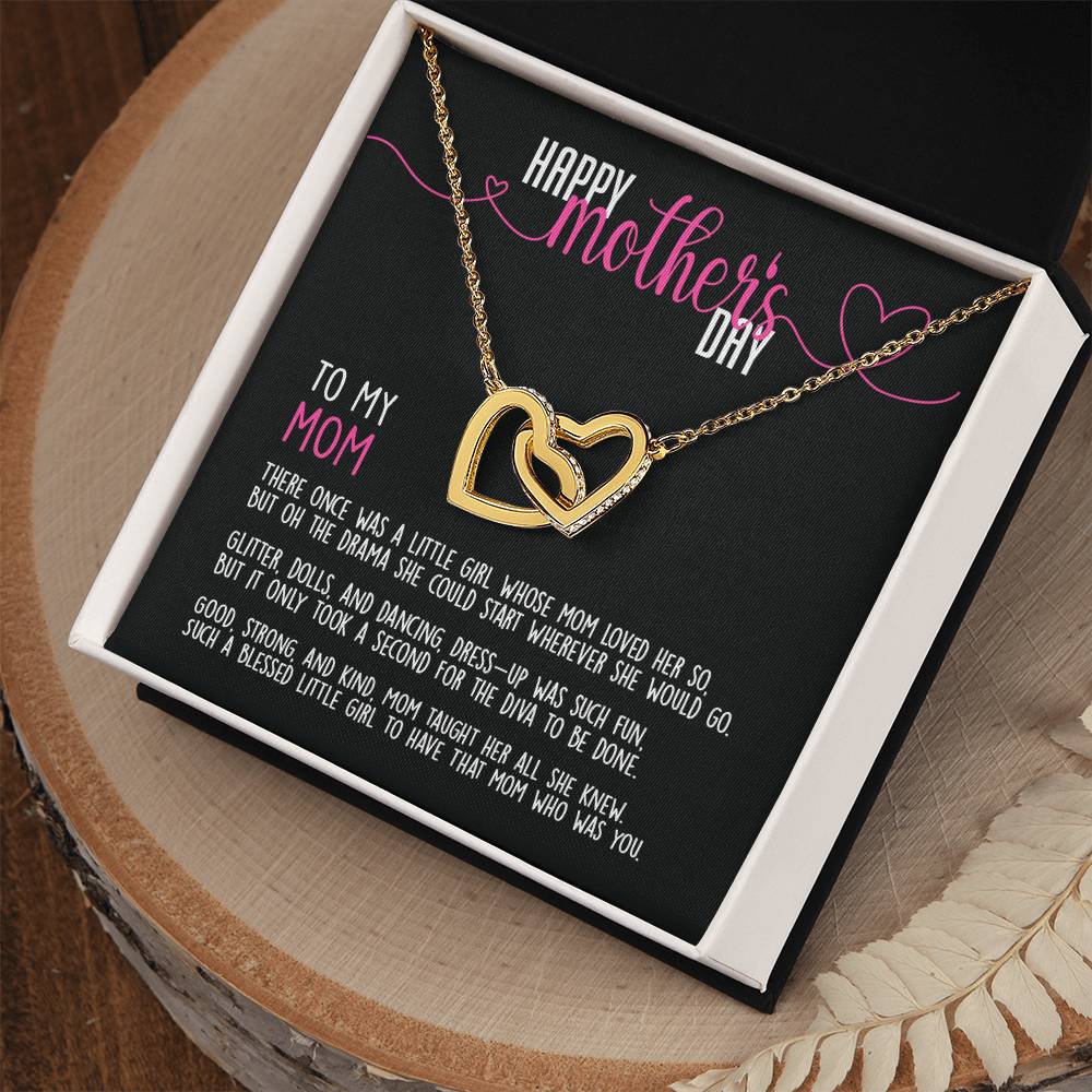 Limited Time - Happy Mother'S Day To My Mom - Necklace Interlocking Hearts Necklace