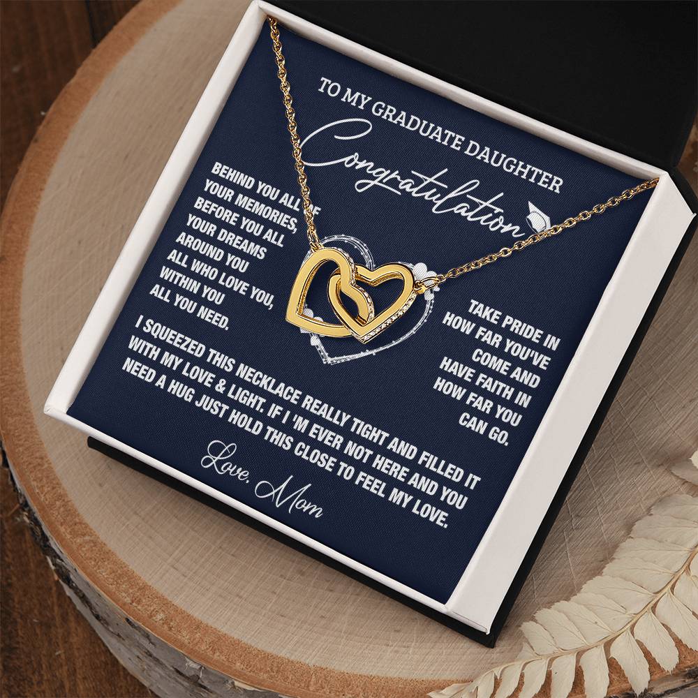 All Of Your Memories Interlocking Hearts Necklace