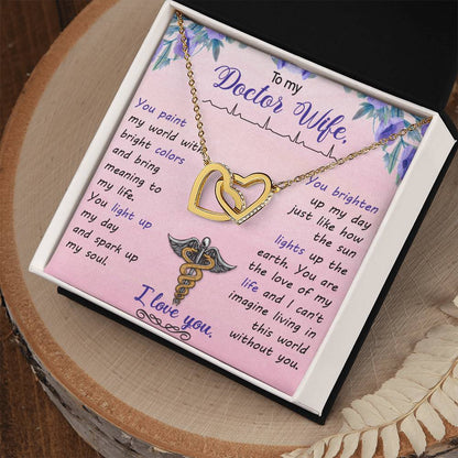 Interlocking Hearts Necklace Nurse Graduation Gift Nurse Gift Nurse Necklace Future Nurse Gift Gift For Nurse