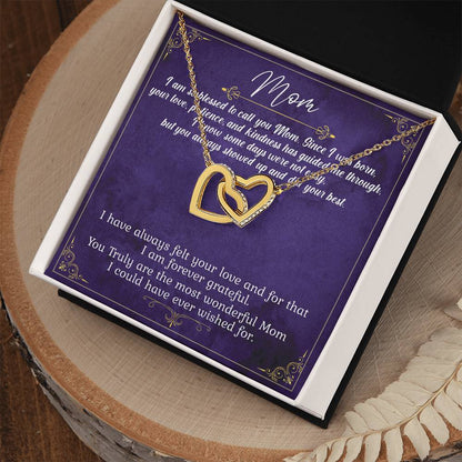 I Am Blessed To Call You Mom Limited Edition Interlocking Hearts Necklace