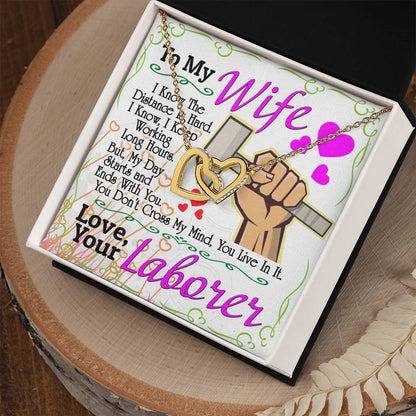 Laborer'S Wife - Interlocking Heart Necklace Interlocking Hearts Necklace
