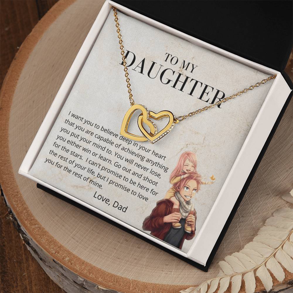 You Can Do Anything - Necklace Interlocking Hearts Necklace