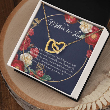 Mother In Law Gift Mom In Law Jewelry Mother'S Day Gift For Mother-In-Law Gift For Mother In Law Mother-In-Law Necklace Interlocking Hearts Necklace