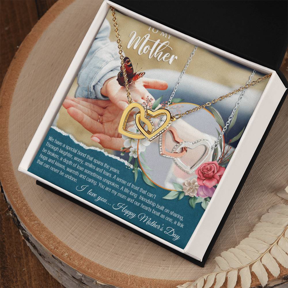 Mother'S Day Gift To My Beautiful Mother Daughter To Mother Gift Son To Mother Gift Happy Mother'S Day Necklace For Mom Beautiful Gift For Mom Interlocking Hearts Necklace