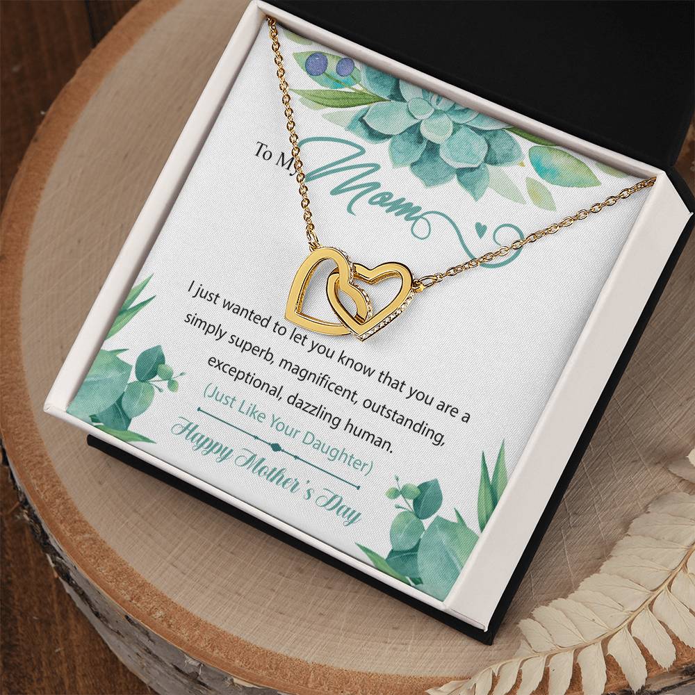 Interlocking Hearts To My Mom I Just Wanted To Let You Know That You Are A Simply Superb Interlocking Hearts Necklace