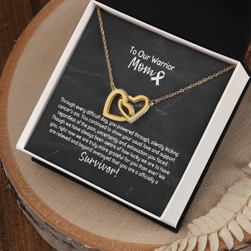 Mom Cancer Survivor Necklace From All Of Us Interlocking Hearts Necklace