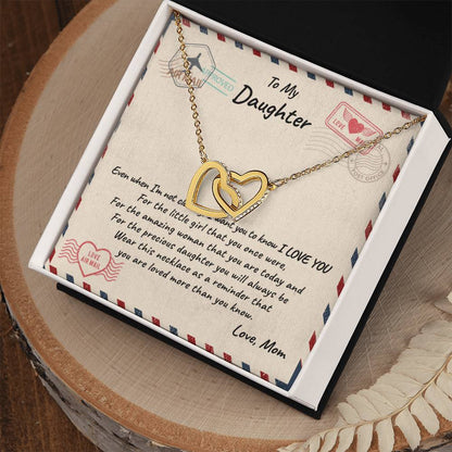 Special Gift For Daughter! Interlocking Hearts Necklace