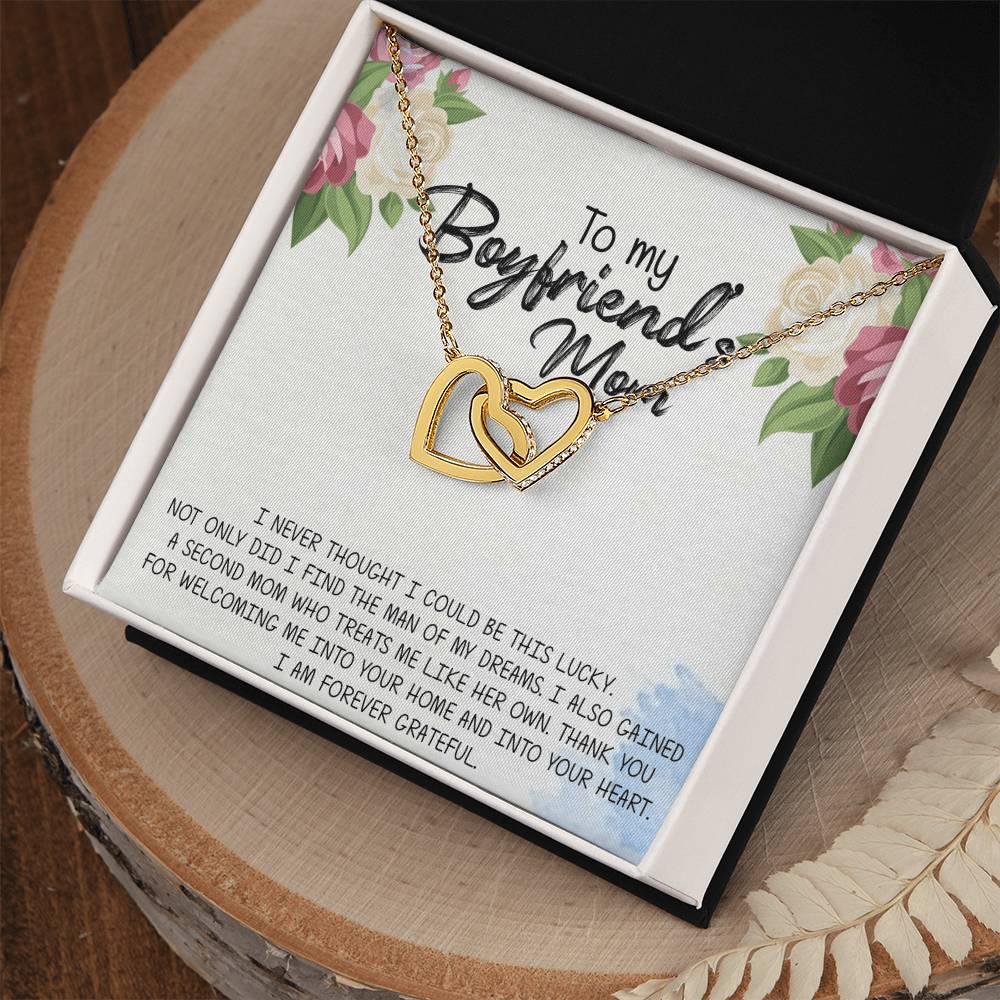Gift For Boyfriend'S Mom Boyfriend'S Mom Gift To My Boyfriends Mom Gift Mother'S Day Gift For Boyfriends Mom Boyfriend Mom Gift Interlocking Hearts Necklace