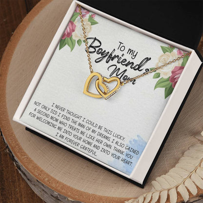 Gift For Boyfriend'S Mom Boyfriend'S Mom Gift To My Boyfriends Mom Gift Mother'S Day Gift For Boyfriends Mom Boyfriend Mom Gift Interlocking Hearts Necklace