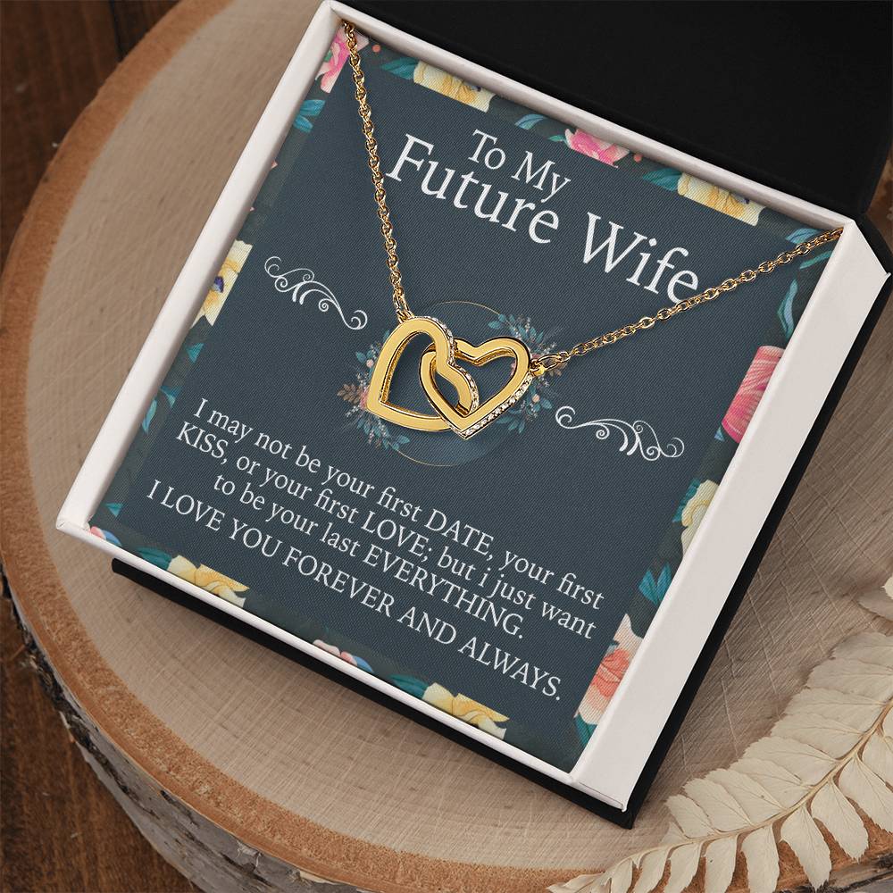 To My Future Wife Necklace Interlocking Hearts Necklace
