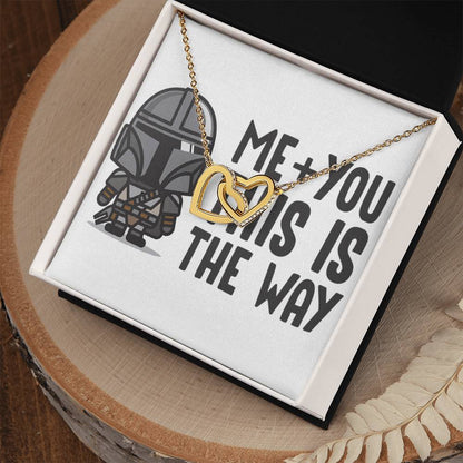 Me And You Interlocking Hearts Necklace