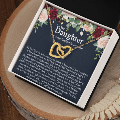 To My Daughter In Law Necklace Unique Daughter In Law Gift From Mother In Law Future Daughter In Law New Daughter In Law Jewelry Interlocking Hearts Necklace