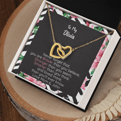 Olivia Braver Interlocking Hearts Necklace