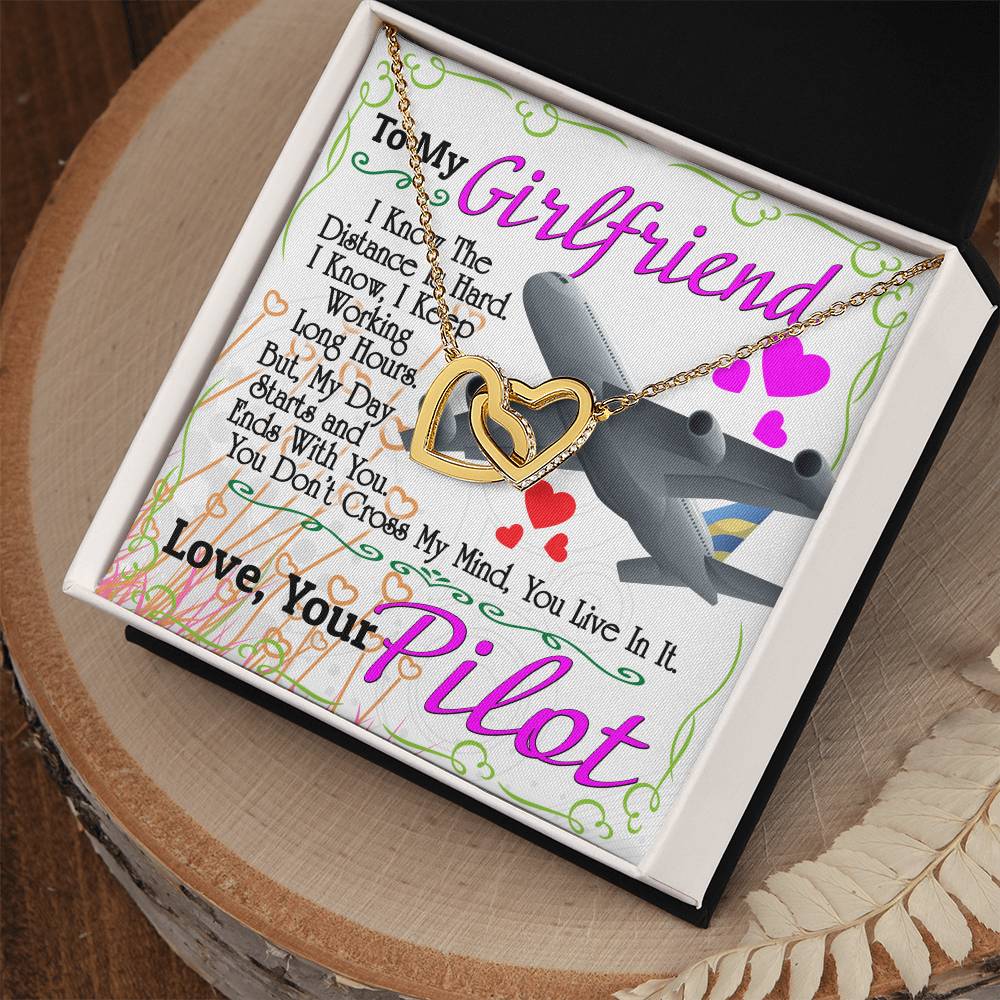 Pilot'S Girlfriend - Interlocking Heart Necklace Interlocking Hearts Necklace