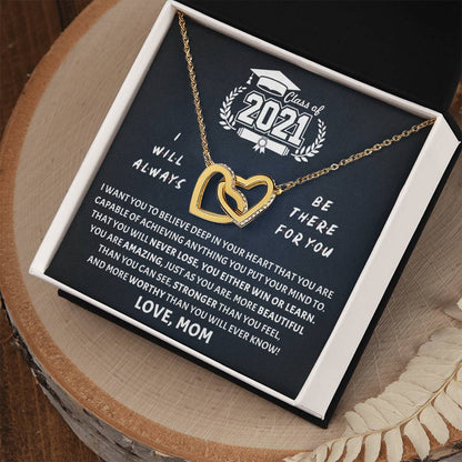 Believe In Deep Interlocking Hearts Necklace