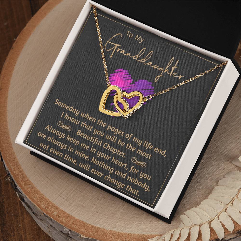 Granddaughters - Beautiful Chapter - Necklace Interlocking Hearts Necklace