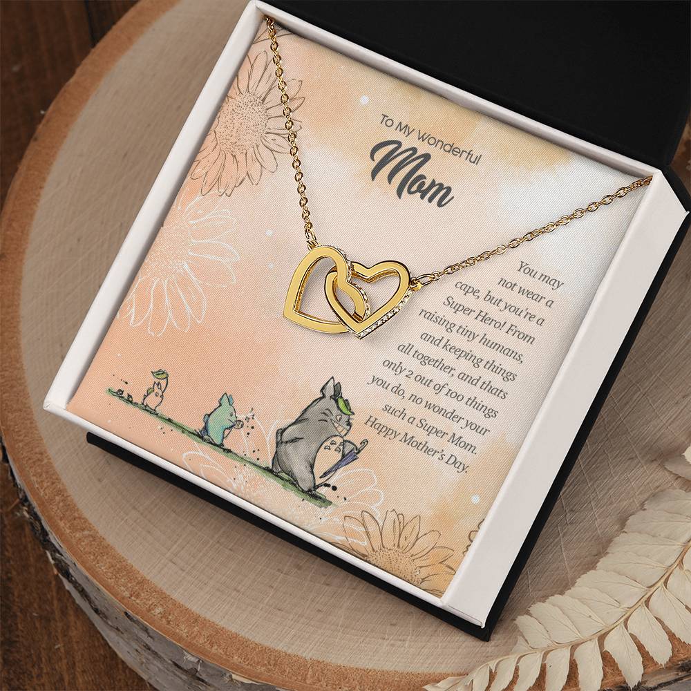 Special Edition Super Hero Mom Interlocked Heart Tm2V2 Interlocking Hearts Necklace