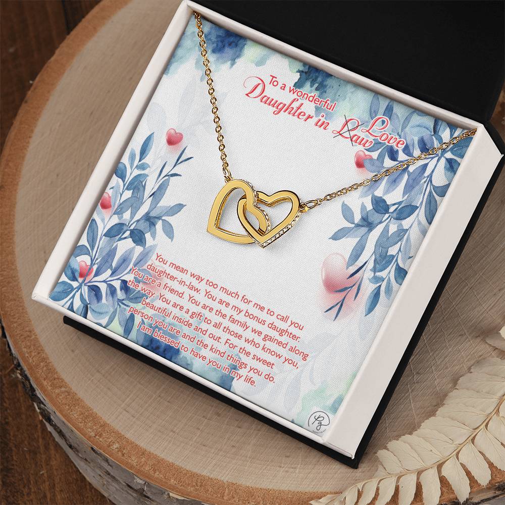Perfect Us Gifts To Our Daughter-In-Law Gift On Wedding Day?????? Interlocking Hearts Necklace