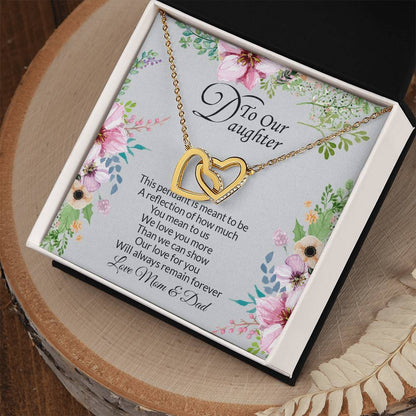 Gift For Daughter - Infinity Necklace Gift For Daughter Interlocking Hearts Necklace