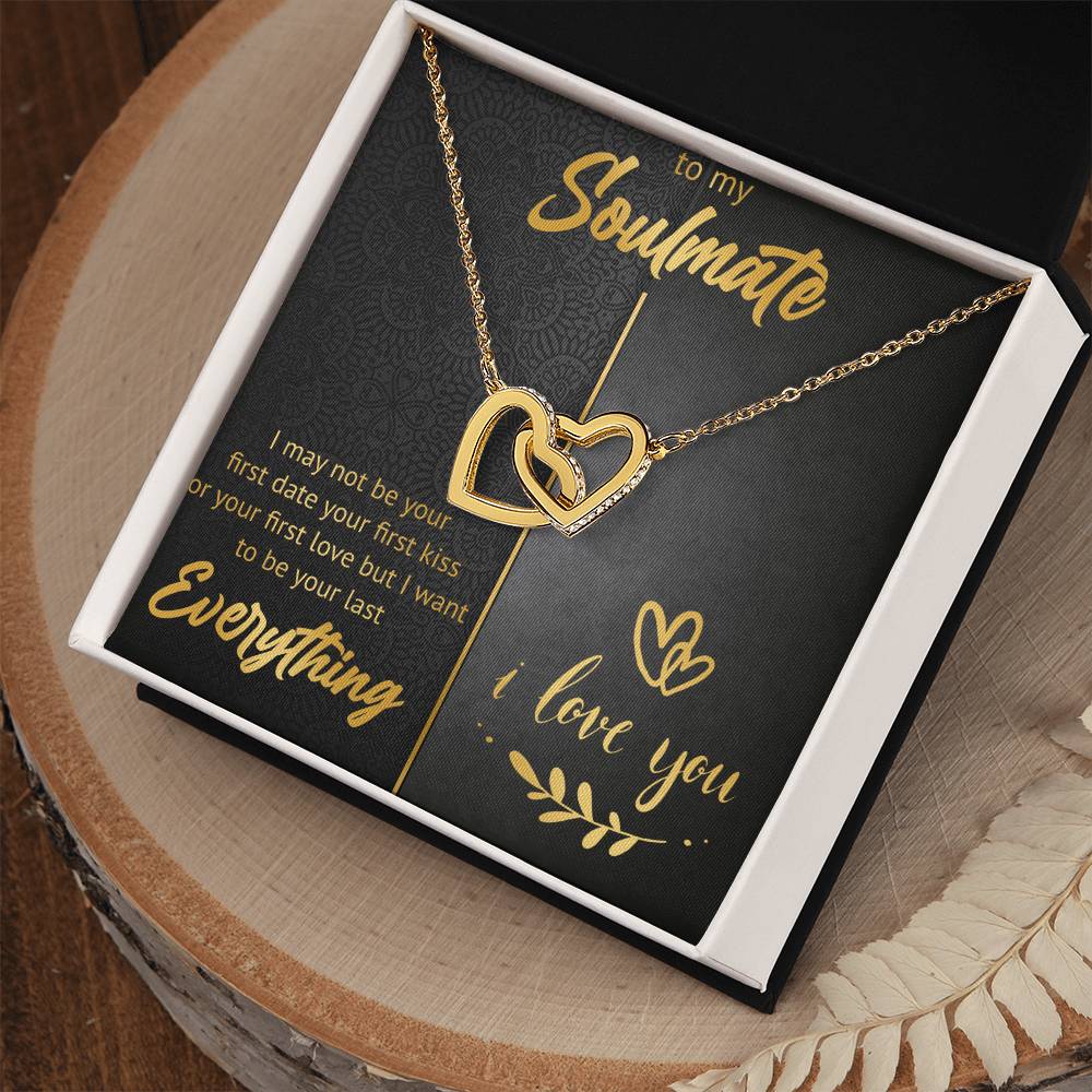To My Soulmate - Last Everything Interlocking Hearts Necklace