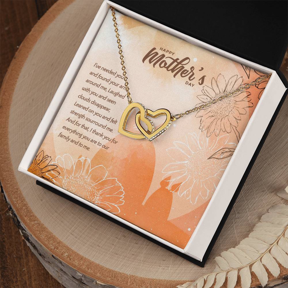Special Edition Thank You For Everything - Happy Mothers Day Interlocked Hearts Necklace Tm2V5 Interlocking Hearts Necklace
