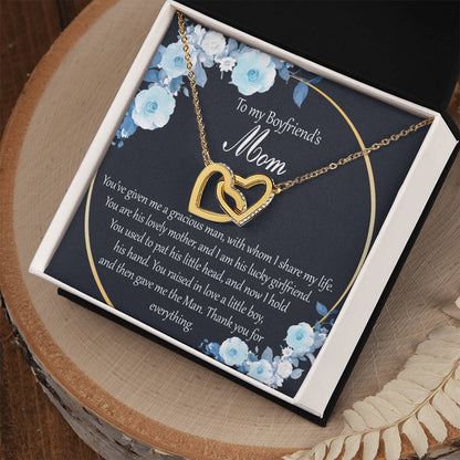 Interlocking Hearts To My Boyfriend’S Mom You’Ve Given Me A Gracious Man With Whom I Share My Life Interlocking Hearts Necklace
