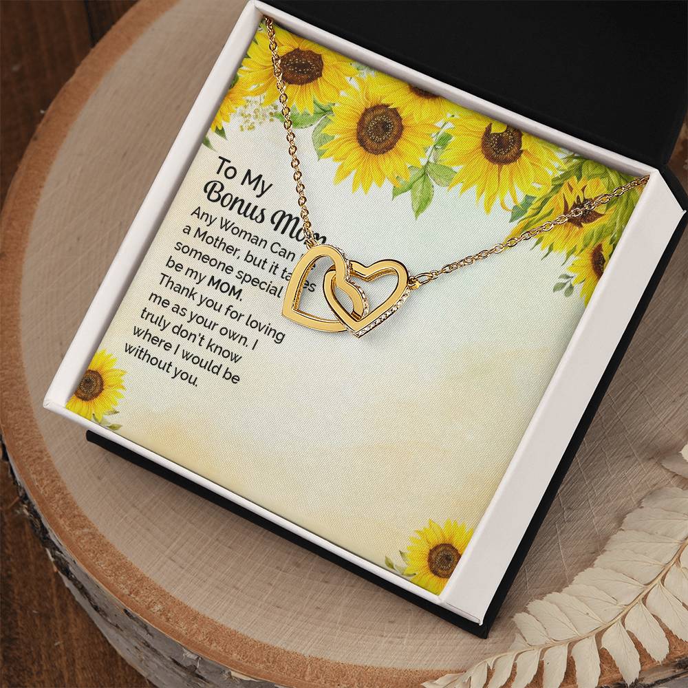 Necklace Gift For Mom To My Mom Necklace Gift Love Knot Necklace For Mom Custom Mom Birthday Necklace Gift My Mom Jewelry Massage Box Interlocking Hearts Necklace