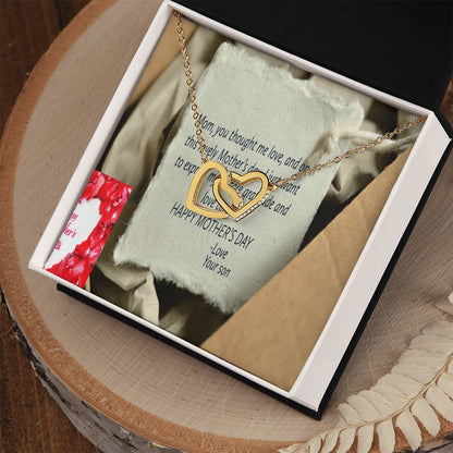 Happy Mother'S Dayike Mens Production Interlocking Hearts Necklace