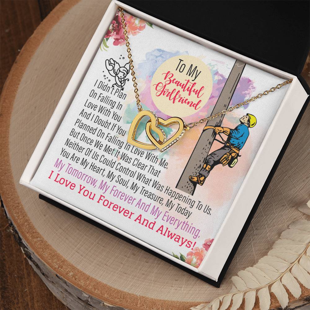 Lineman'S Girlfriend - Interlocking Heart Necklace Interlocking Hearts Necklace