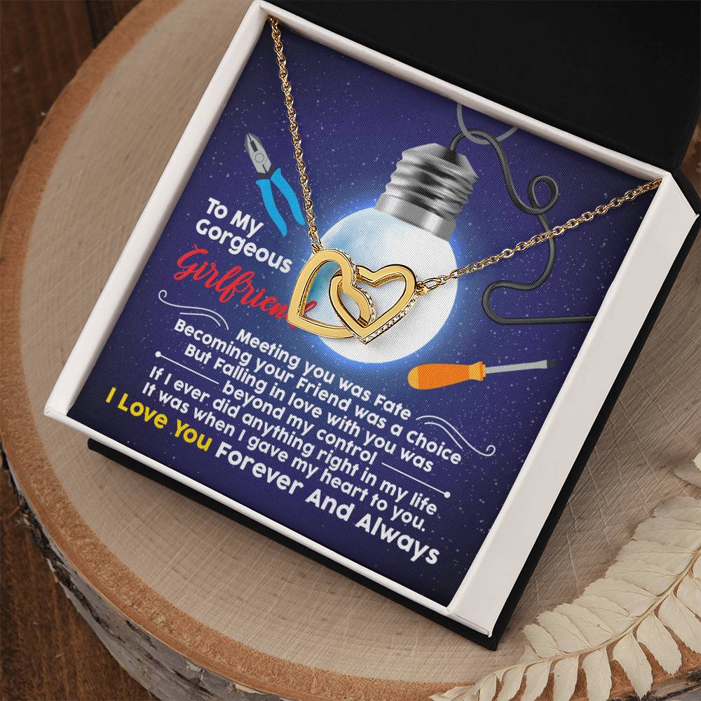 Electrician'S Girlfriend - Interlocking Heart Necklace Interlocking Hearts Necklace