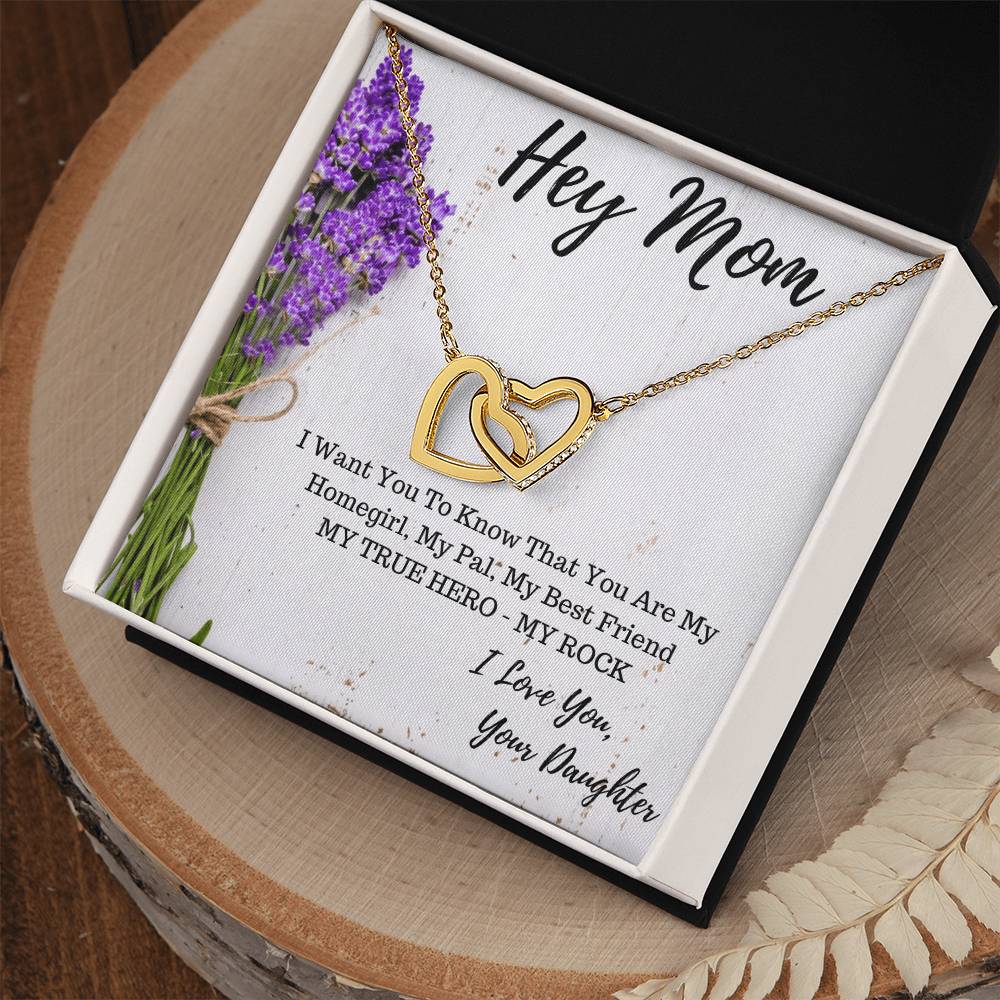 Mother & Daughter Gift For Mom Gift For Mothers Day Interlocking Hearts Necklace