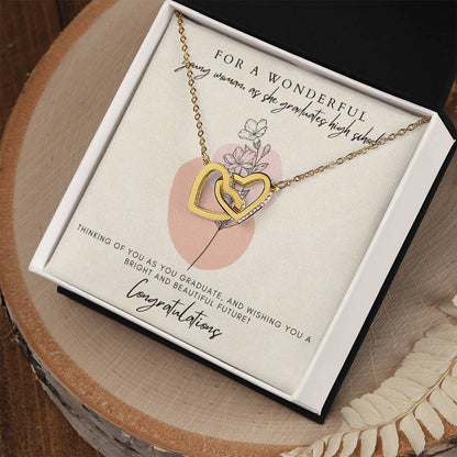 High School Graduation Interlocking Hearts Interlocking Hearts Necklace