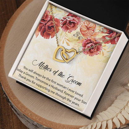 Mother Of The Groom Necklace Mom Of The Groom Wedding Giftmother In Law Interlocking Hearts Necklace Giftpersonalized Mother Of The Groom