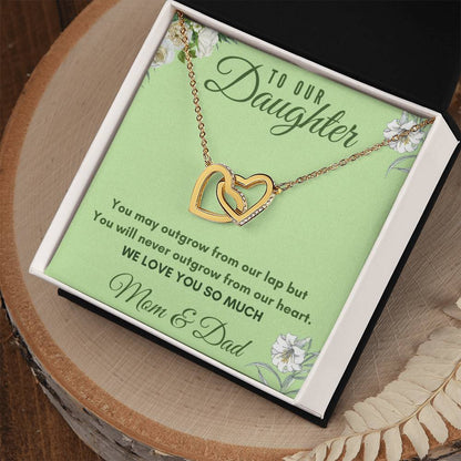 Daughter Interlocking Hearts Necklace