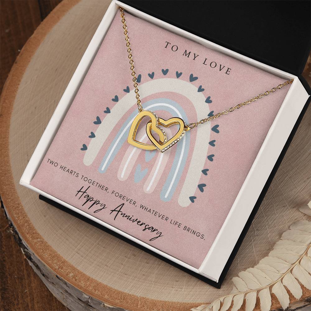 To My Love Interlocked Hearts Interlocking Hearts Necklace