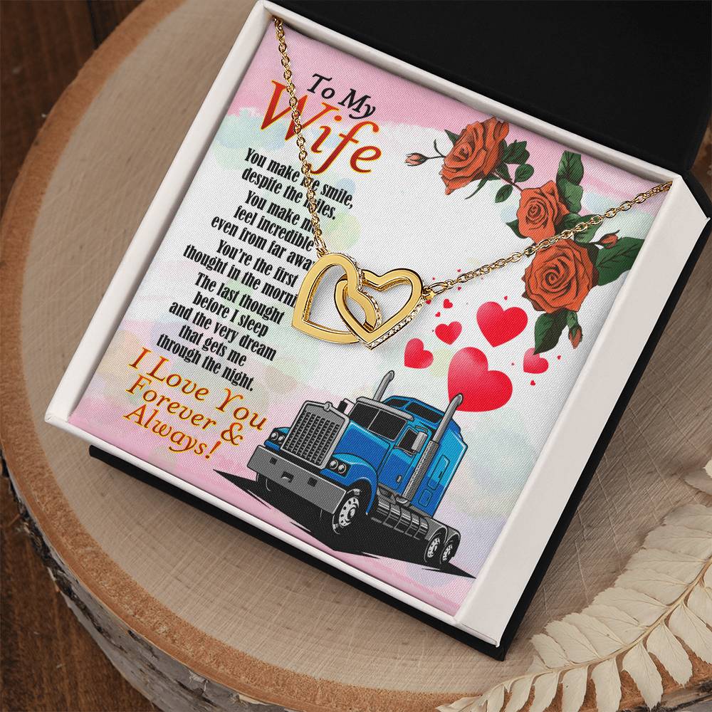 Trucker'S Wife - Interlocking Heart Necklace Interlocking Hearts Necklace