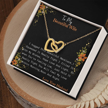 NE93E7~1 Interlocking Hearts Necklace