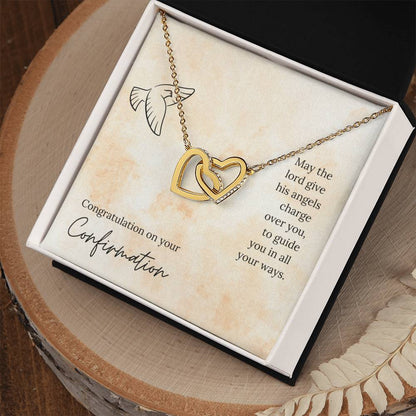 Interlocked Heart Necklace - For Confirmation Interlocking Hearts Necklace